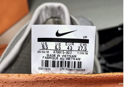 God Nike SA Bone  of Fear Air AT9915-002 Light 1  Black 1126